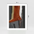 Plakat bez ramy 30x40 - Abstrakcyjna impresja - abstrakcja, nowoczesny