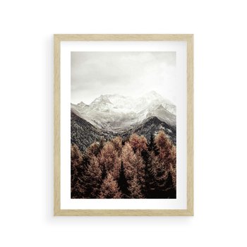 Plakat w ramie 30x40 - Jesienna Przyroda - góry, jesień - rama drewno
