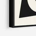 Obraz w ramie 50x50 - Tajemnicze Spektrum - abstrakcyjne kształty, geometria - rama czarna