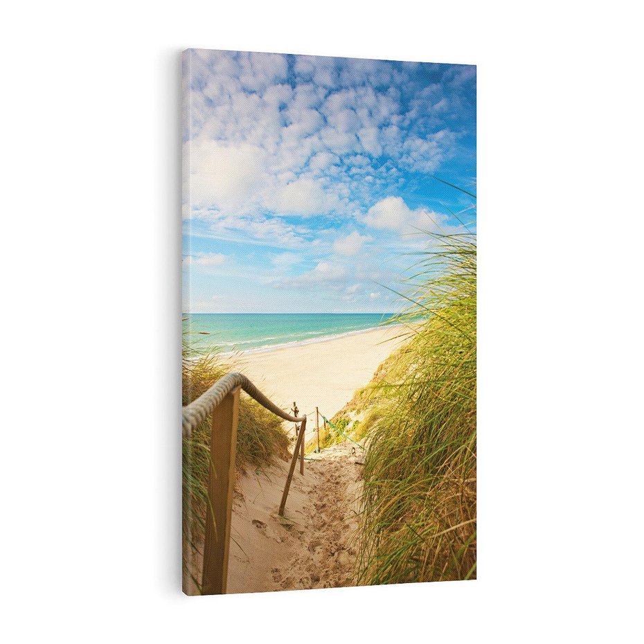 Obraz na płótnie 80x120 - Spokojna plaża nad Bałtykiem - plaża, Bałtyk