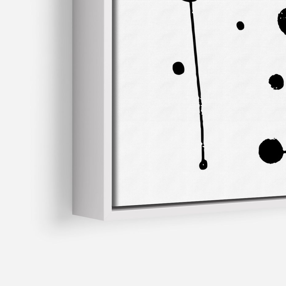 Obraz w ramie 80x120 - Złudne Odbicia - abstrakcja, minimalizm - rama biała