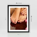 Plakat w ramie 40x50 - Manicure i Pedicure - manicure, pedicure - rama czarna