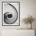 Plakat bez ramy 40x50 - Nowoczesne Schody: Kręcone Piękno - nowoczesna architektura, kręcone schody