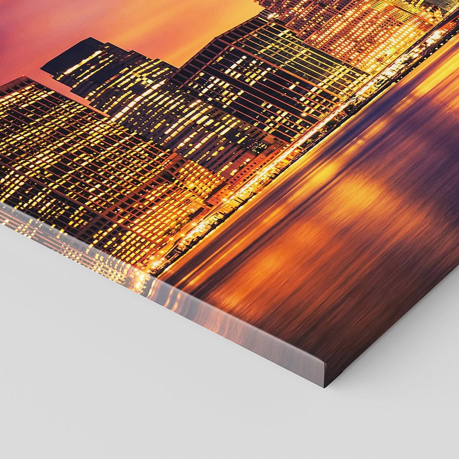 Obraz na płótnie 120x60 - Zachód słońca w Nowym Jorku - Nowy Jork, zachód