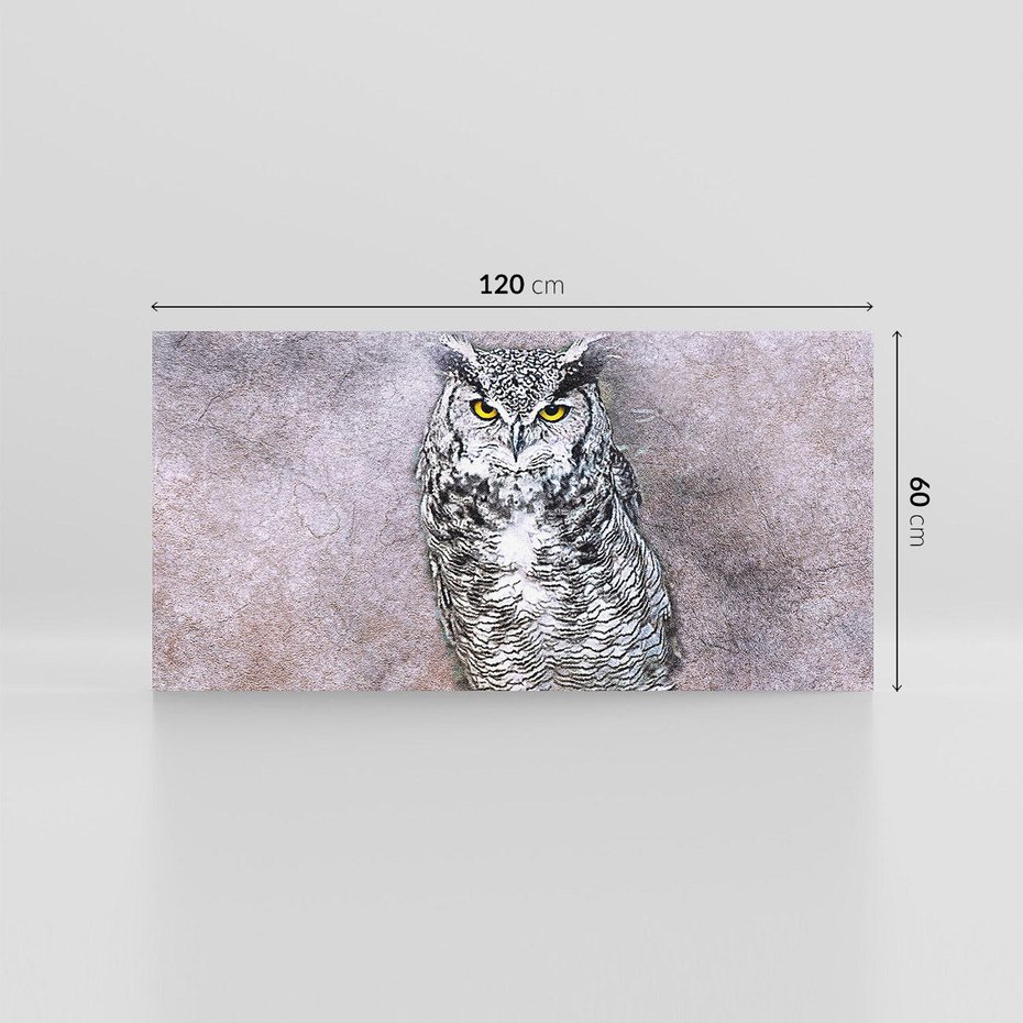 Obraz na płótnie 120x60 - Sztuka abstrakcyjna: Pies - sowa, sztuka