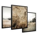 Zestaw obrazy w ramie 30x40 galeria - Rustykalne, pejzaże, góry, chatka - rama czarna
