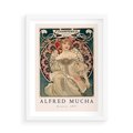Plakat w ramie 50x70 - Piękno Art Nouveau - plakat, obraz - rama biała