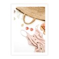 Plakat bez ramy 21x30 - Moda na Plażę - kompozycja fashion, sukienka