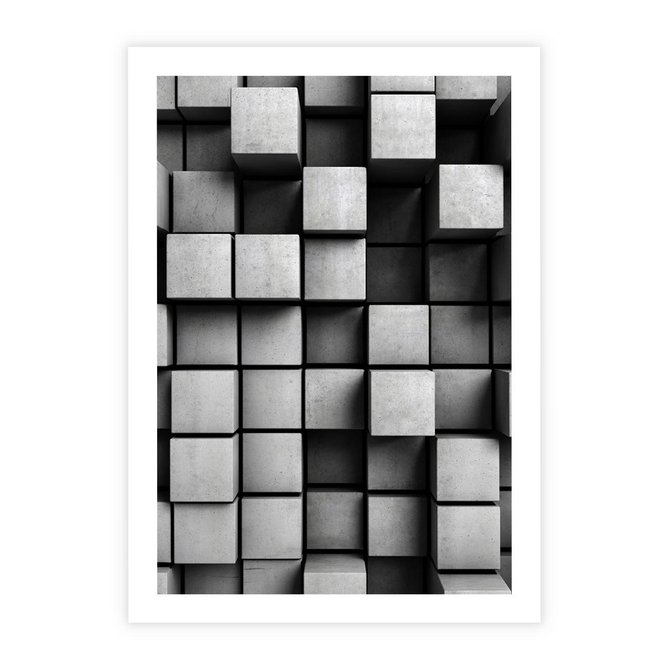 Plakat bez ramy 21x30 - Geometryczne Elegancje - nowoczesny, geometryczny