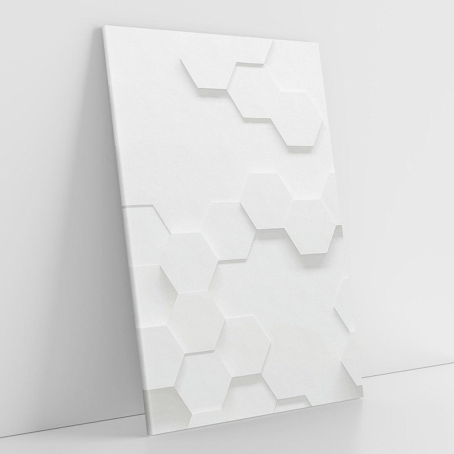 Obraz na płótnie 50x70 - Przestrzenne Zabawy - geometryczne, 3D