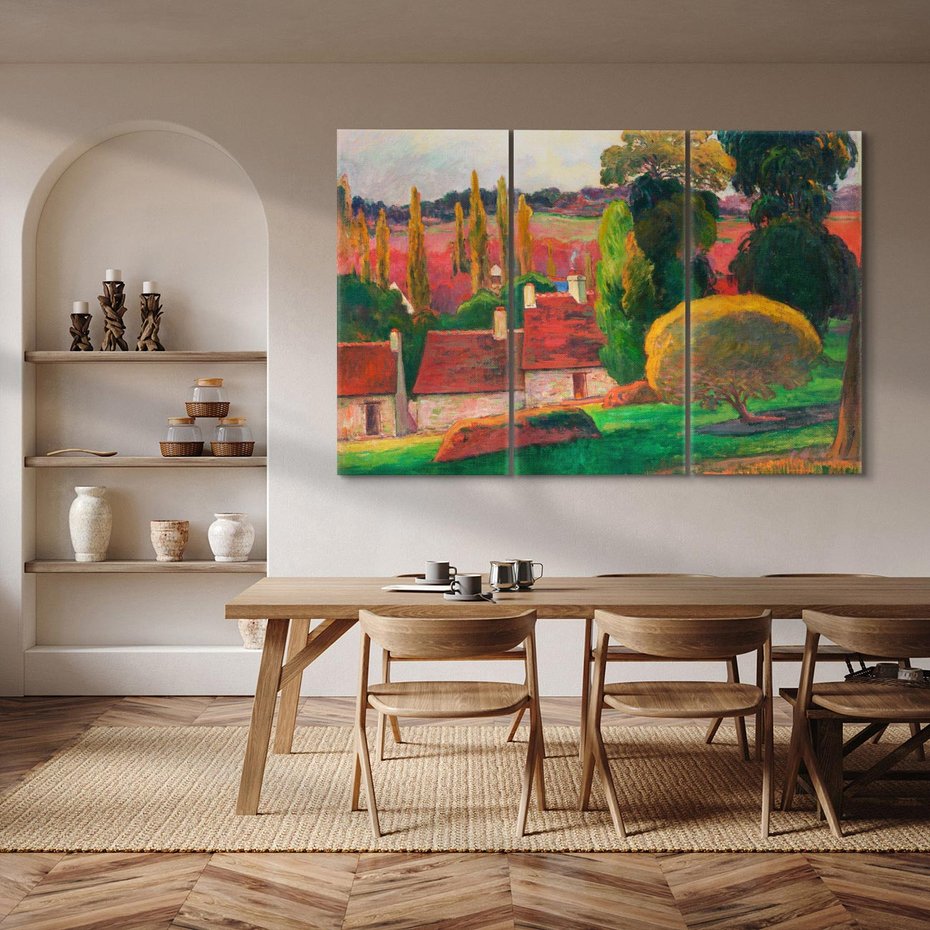 Obraz na płótnie 120x80 - Farma w Bretanii - Reprodukcja - reprodukcja, obraz na płótnie