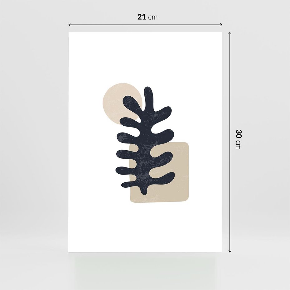 Plakat bez ramy 21x30 - Opowieść Przenikających Energii - inspiracja mattise, abstrakcja