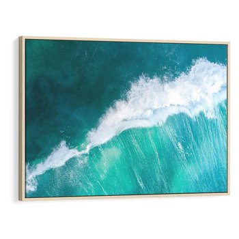 Obraz w ramie 70x50 - Siła i Spokój - morze, ocean - rama drewno