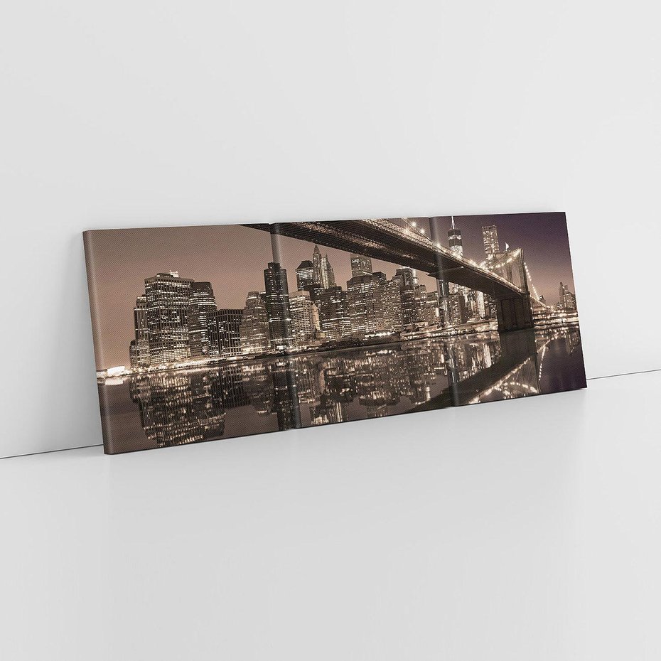 Obraz na płótnie 90x30 - Most na nocnym horyzoncie - most, noc