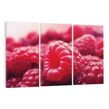 Obraz na płótnie 120x80 - Maliny Soczysta Eksplozja - maliny, owoce