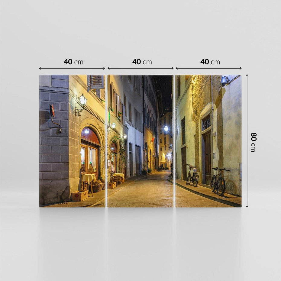 Obraz na płótnie 120x80 - Toskańska uliczka: włoski urok - Włochy, Toskania