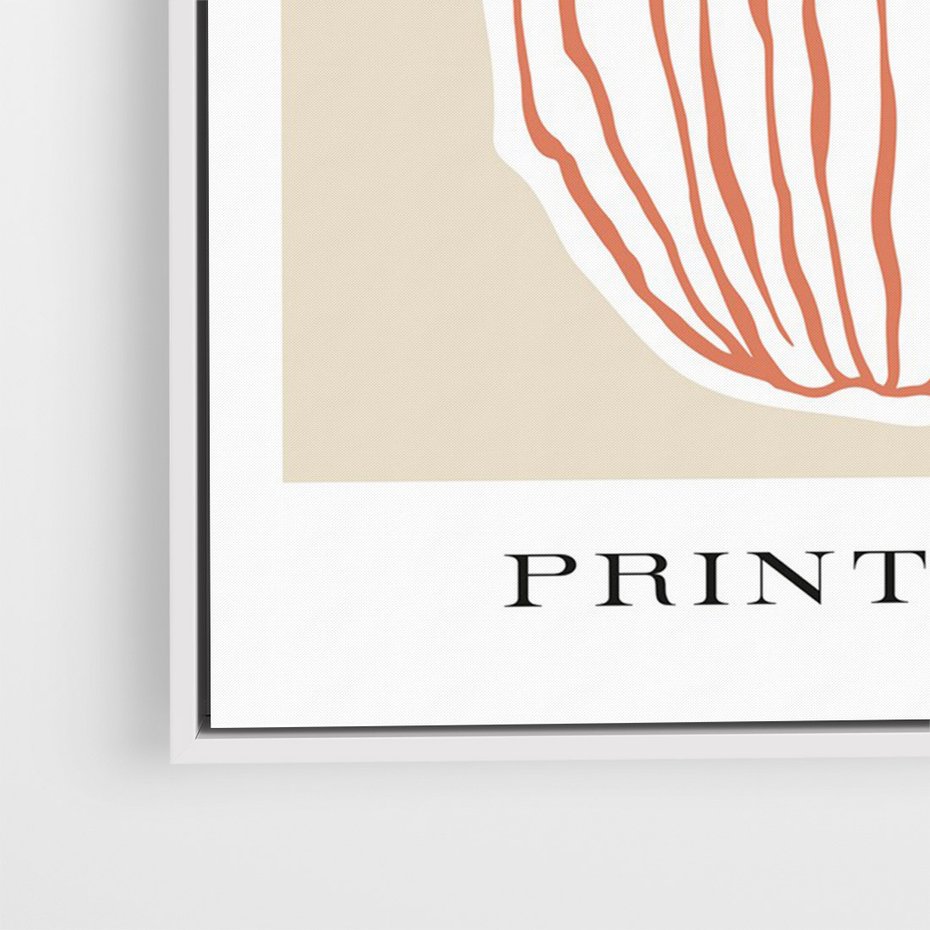 Obraz w ramie 50x70 - Boho Refleksje Natury - gałązki w wazonie, typografia - rama biała