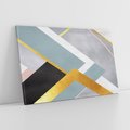 Obraz na płótnie 120x80 - Geometryczne Elementy - geometryczne kształty, elementy złota