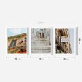 Zestaw obrazy w ramie 40x50 galeria - Podróż, Włochy, hotel, wakacje - rama biała