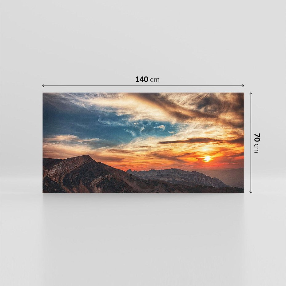 Obraz na płótnie 140x70 - Górski pejzaż w harmonii - góry, krajobraz