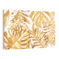 Obraz na płótnie 120x80 - Monstera Złote Liście - monstera, złote