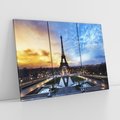 Obraz na płótnie 120x80 - Romantyczny Paryż - Wieża Eiffla w blasku - Paryż, Wieża