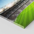 Obraz na płótnie 100x70 - Magia Piłkarskiego Stadionu: Sport i Emocje - stadion, piłka