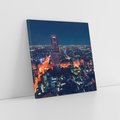 Obraz na płótnie 40x40 - światła i tradycja - Japonia, Tokio