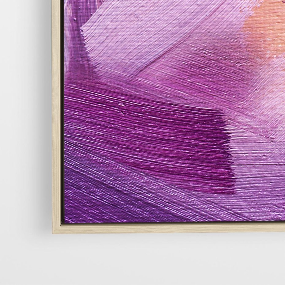 Obraz w ramie 80x80 - Abstrakcyjna gra kolorów - abstrakcja, akwarela - rama drewno