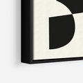 Obraz w ramie 50x50 - Rozświetlony Cień - abstrakcyjna sztuka, geometria - rama czarna