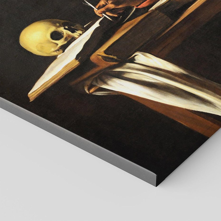 Obraz na płótnie 120x80 - "Św. Hieronim piszący" (1606), Caravaggio - Reprodukcja - reprodukcja, obraz na płótnie
