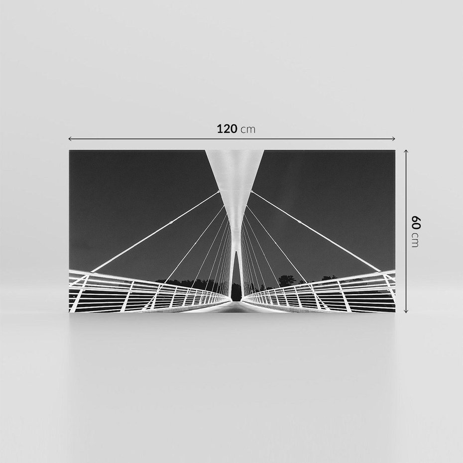 Obraz na płótnie 120x60 - Most nocą - Architektura - most, noc