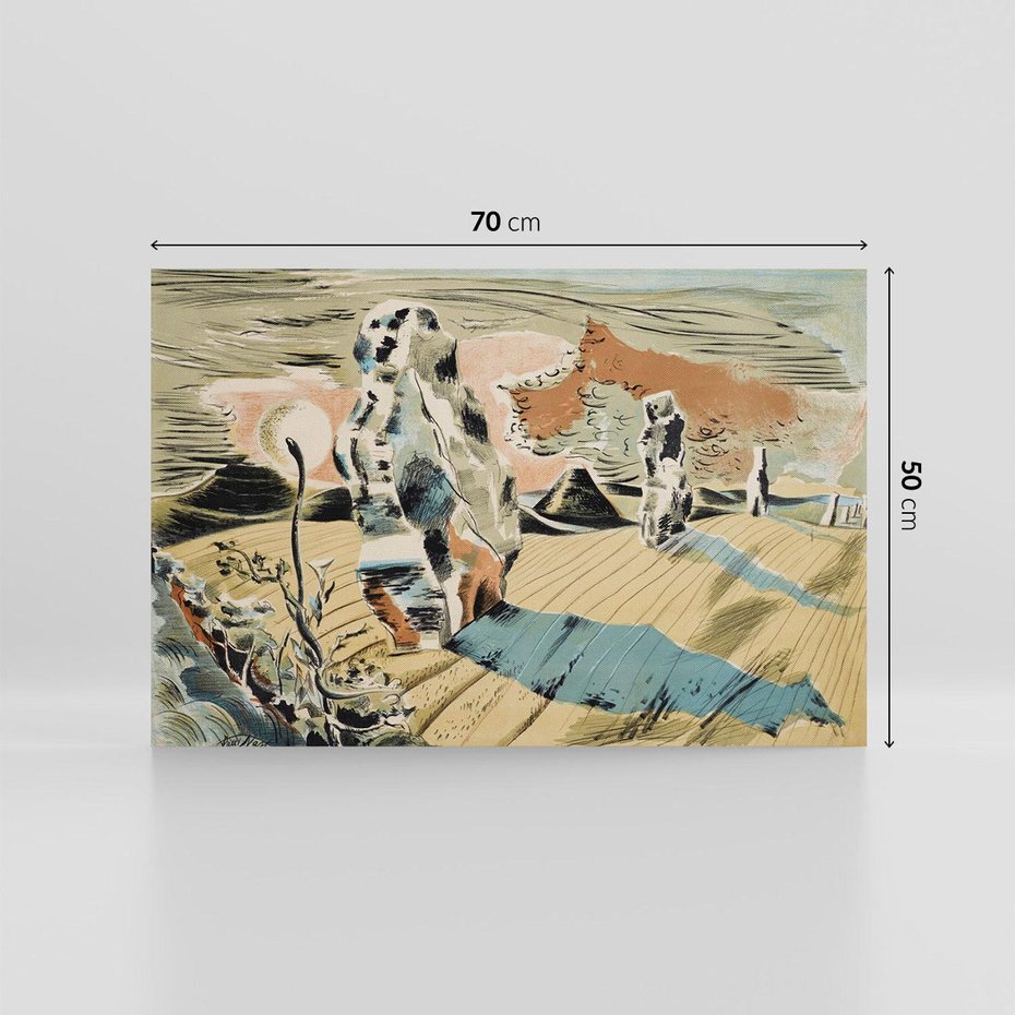 Obraz na płótnie 70x50 - Avebury (1937), Paul Nash - Reprodukcja - reprodukcja, obraz na płótnie