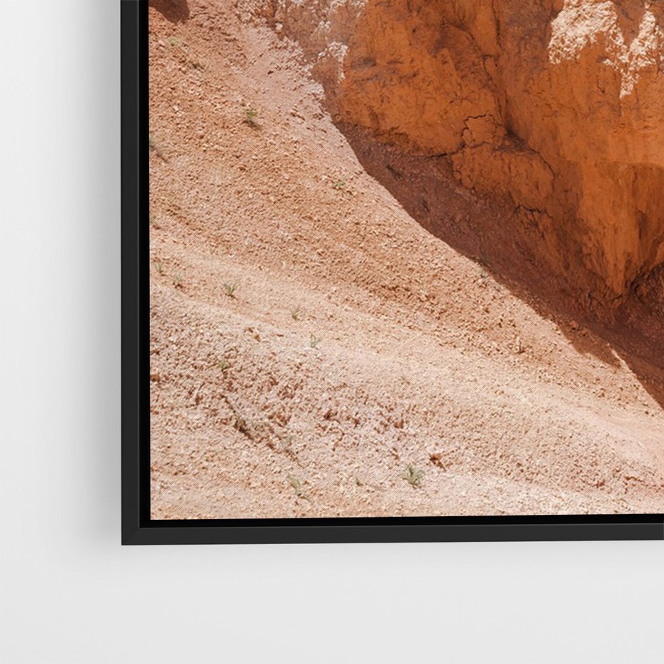 Obraz w ramie 70x100 - Spektakularne Formacje Naturalne - kanion, pustynia - rama czarna