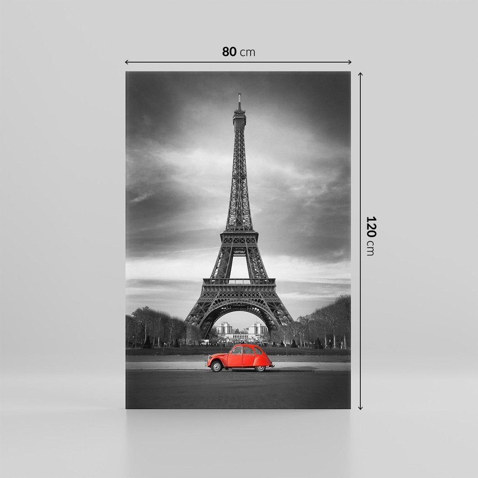 Obraz na płótnie 80x120 - Elegancja Wieży - wieża, Eiffla