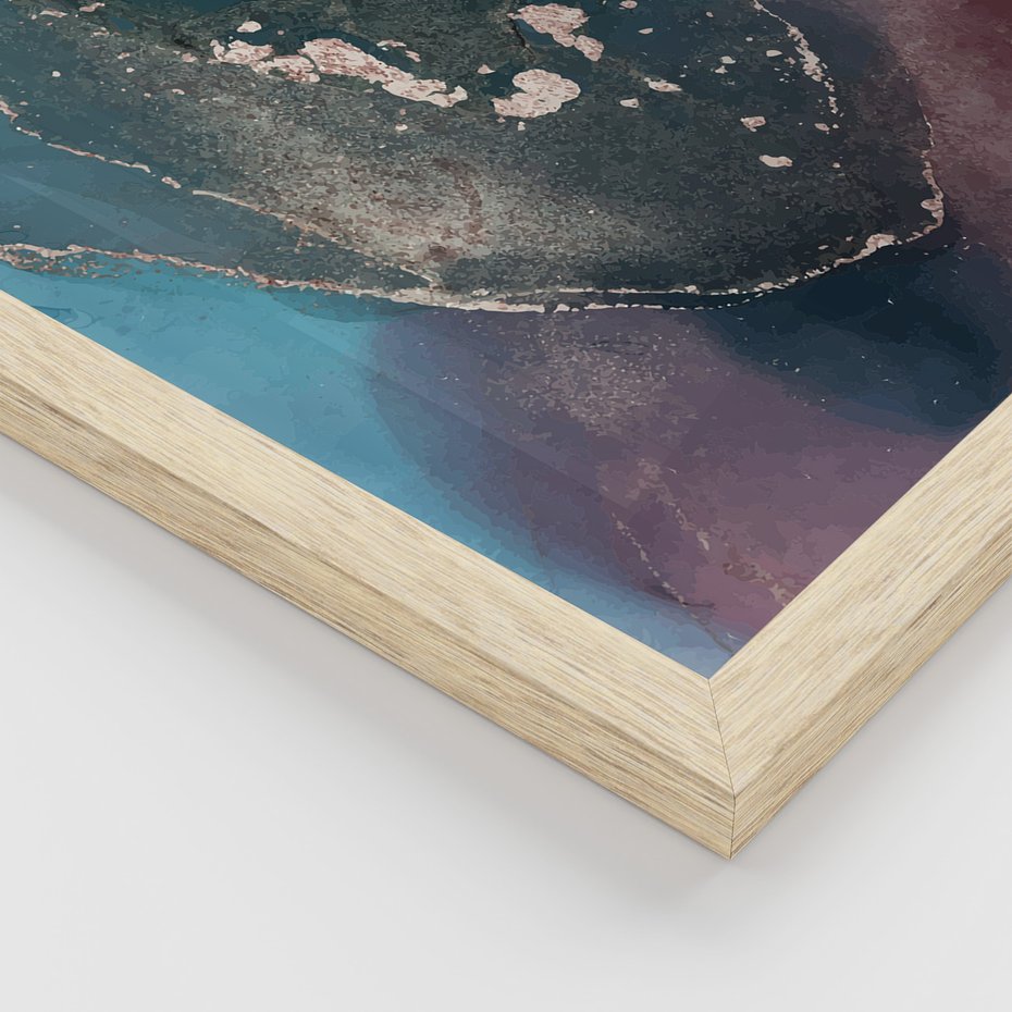 Zestaw obrazy w ramie 40x50 galeria - Marmurowe, złoto, abstrakcja - rama drewno