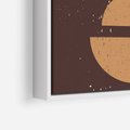 Obraz w ramie 50x70 - Impulsy Przestrzeni - mid century styl, nowoczesna grafika - rama biała