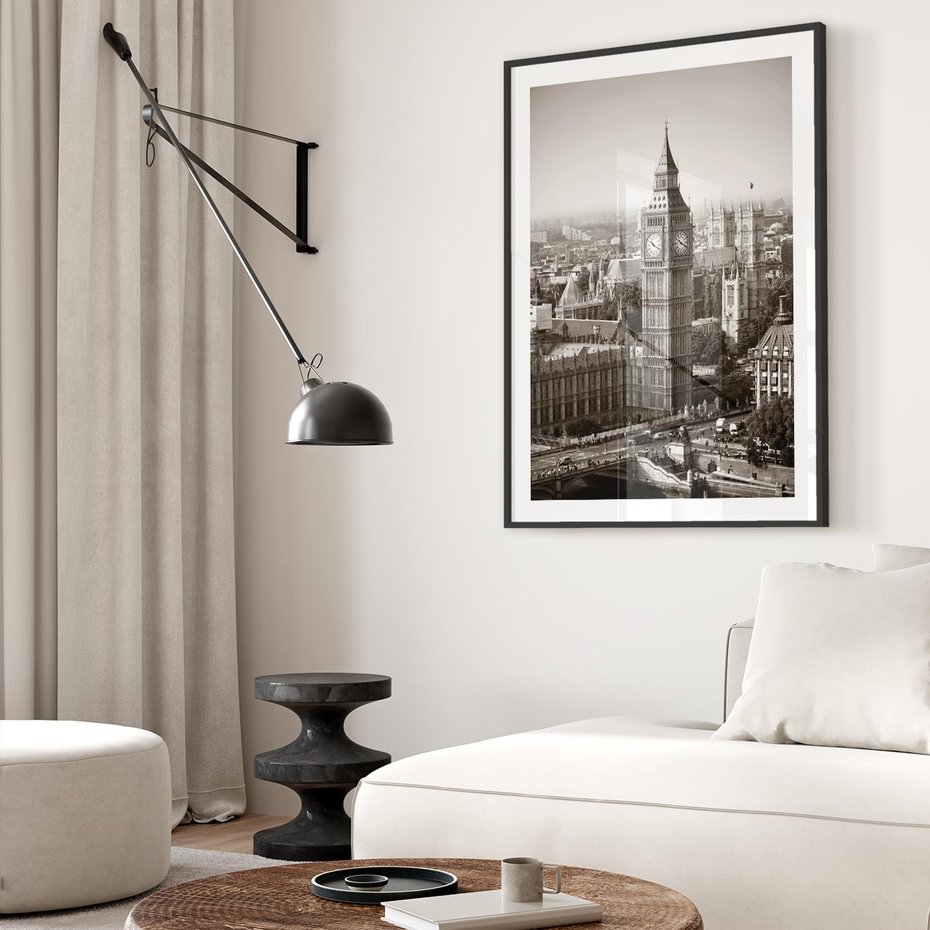 Plakat bez ramy 50x70 - Magiczna esencja Londynu: Big Ben i miasto - Big Ben, Londyn