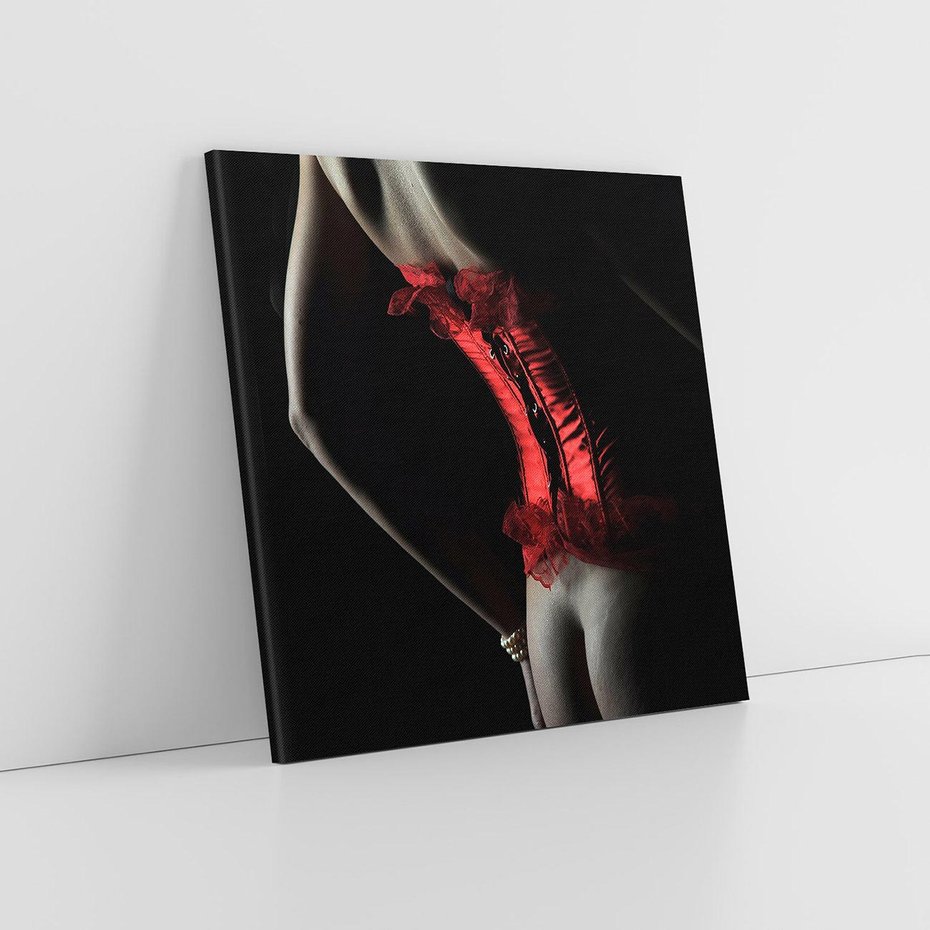 Obraz na płótnie 30x30 - Piękno i Siła - akt, kobieta