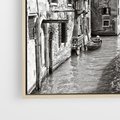 Obraz w ramie 50x50 - Zabłądzić w Wenecji - wenecja, kanały - rama drewno