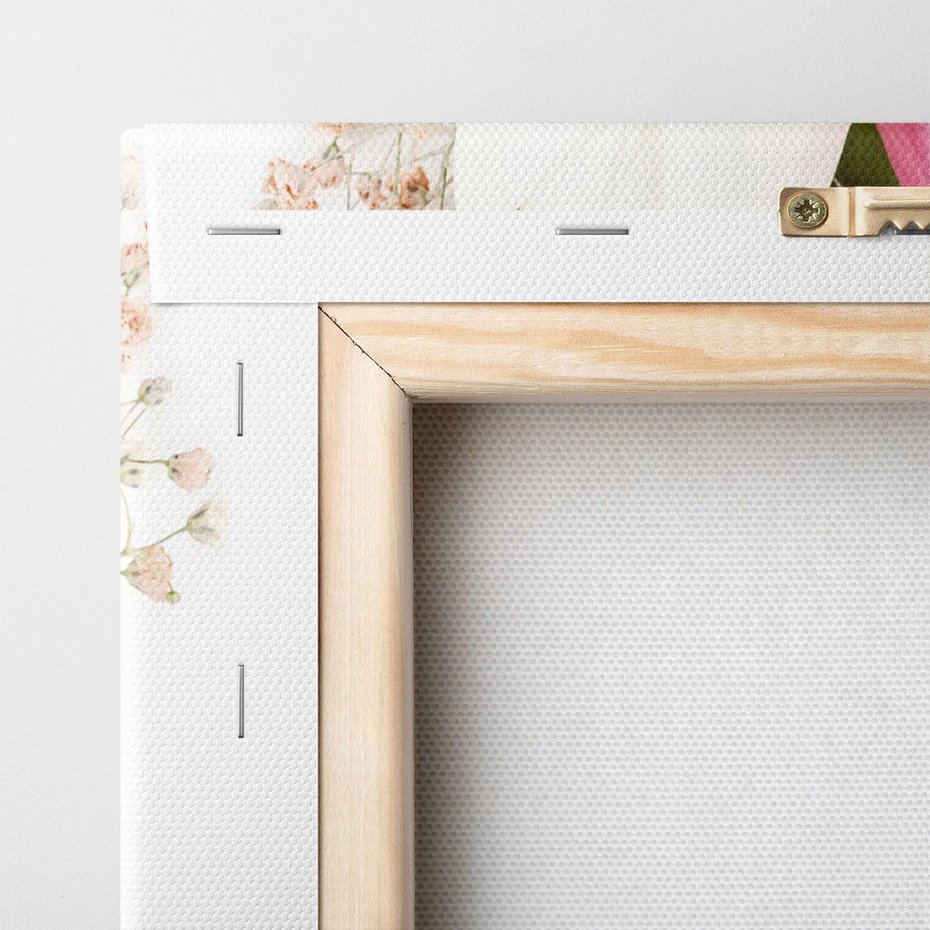 Obraz na płótnie 60x60 - Kolorowa Harmonia - kwiaty, bukiet