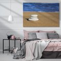 Obraz na płótnie 120x80 - Kamienie na plaży nad morzem - kamienie, plaża