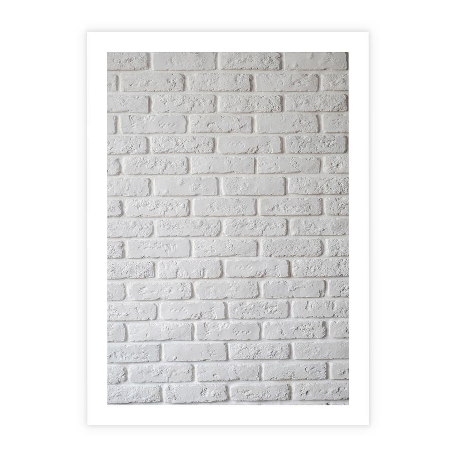 Plakat bez ramy 30x40 - Wymiarowa Struktura - ściana, cegła
