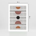 Plakat bez ramy 21x30 - Plakat w Stylu Abstrakcji - geometryczna grafika, plakat