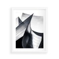Plakat w ramie 40x50 - Miasto Współczesności - architektura, nowoczesne budynki - rama biała
