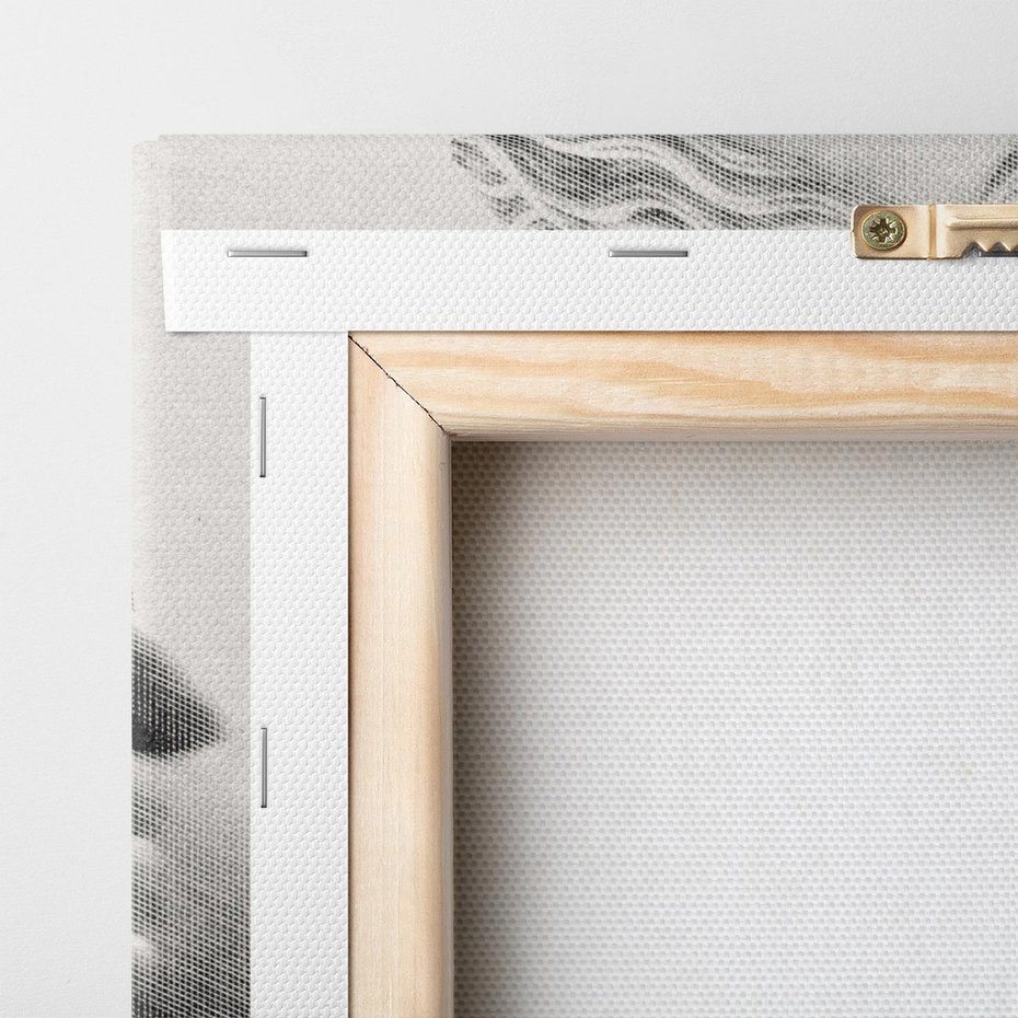 Obraz na płótnie 40x40 - Szarość w Kamieniu - monochromatyczna marmurowa rzeźba, odcienie szarości