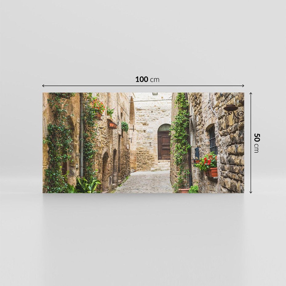 Obraz na płótnie 100x50 - Urok Uliczki we Włoszech - uliczka, Włochy