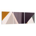Obraz na płótnie 120x40 - Trójkąty Wnętrz - abstrakcja, geometryczne kształty