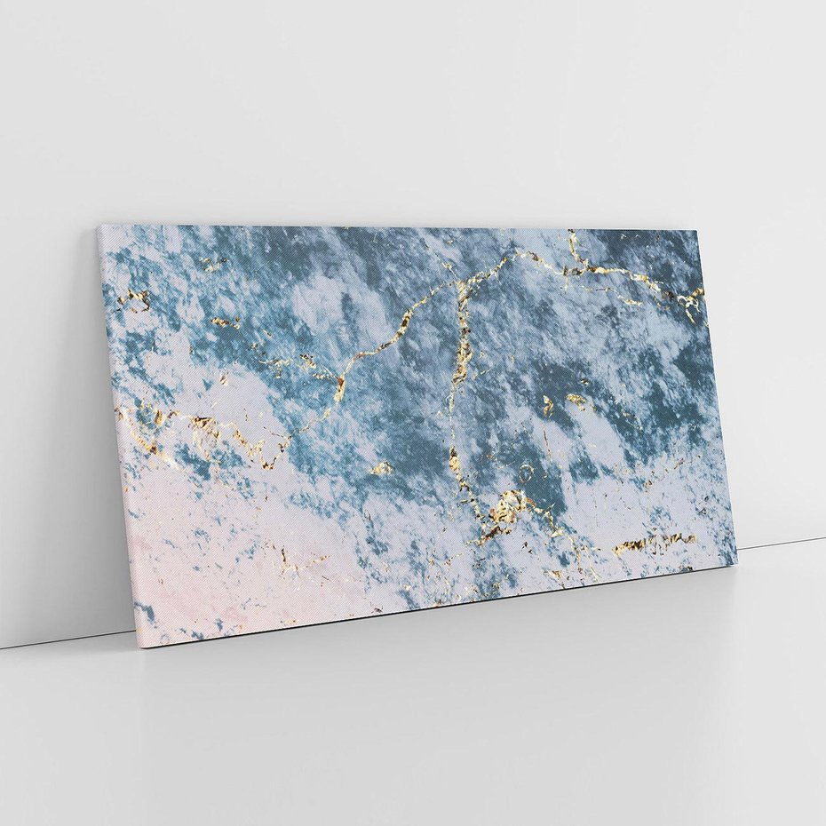 Obraz na płótnie 120x60 - Elegancja i Wyrafinowanie - marmur, złoto