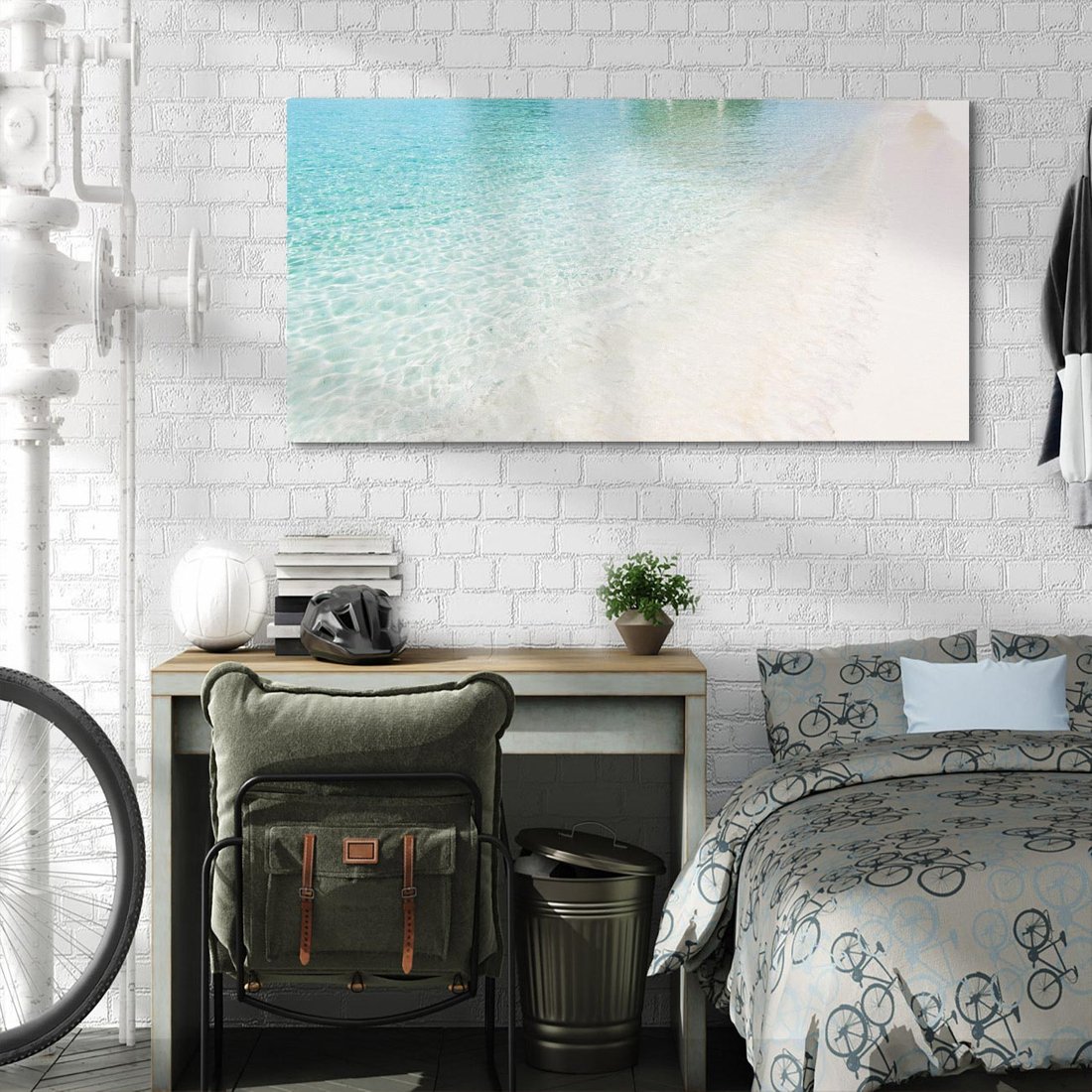 Obraz na płótnie 120x60 - Rajski klimat plaży tropikalnej - plaża, tropiki